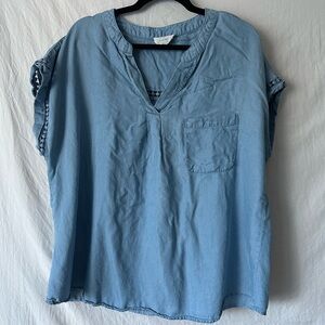 Flower & feather blouse size 2X